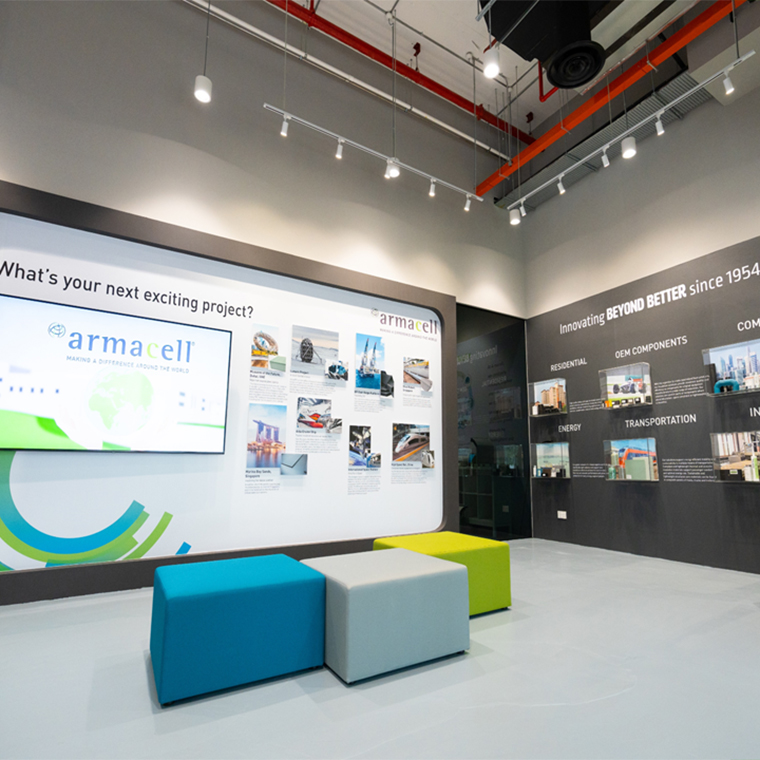 Photo of ArmaLive Experience Centre lobby in Singapore
