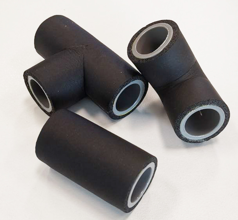 Product photo of pre-insulated PVC pipe